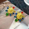 O1CN01PVKKT21tVuyrdCP0y_2216839565908-0-cib Vintage Coloured Stone Earrings - Baroque Court Style Studs and Drops