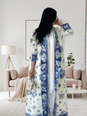O1CN01PdMWNy1bTToRdyhQM_2219566413466-0-cib Printed Long-Sleeve Open Abaya Cape — Loose Commuter Cardigan Robe