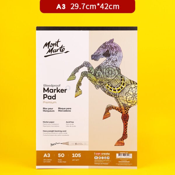 Mont Marte Alcohol Marker Set & Marker Paper Pad Collection
