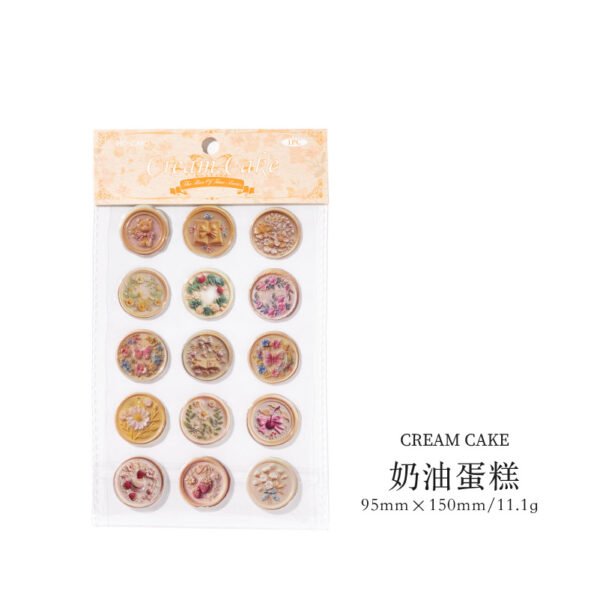 Wax Seal Resin Drip Stickers - Time Box Series