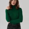 Turtleneck Knit Base Layer - Slim Pullover Jumper, 24 Colours