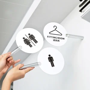 Round Stainless Steel Logo / Department Sign