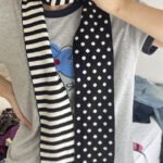Knitted Polka Dot & Stripe Long Scarf - Soft Skin-Friendly Winter Wrap