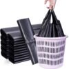 Thickened Vest-Style Disposable Trash Bags (Roll of 50)