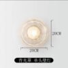 Minimalist Art Wall Light — Designer Corridor and Bedside Sconce