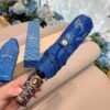 GOYARD Houndstooth Folding Umbrella - Rain & UV Sun Parasol with Gift Box
