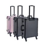 Professional Makeup Case with LED Mirror — Aluminium Trolley Vanity Case