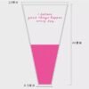 Candy Color Translucent Flower Wrapping Bags (50-Pack)