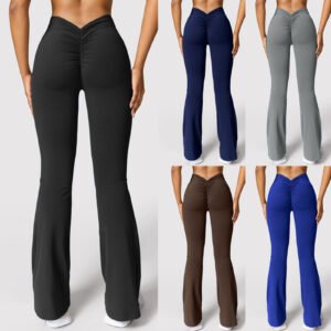 Seamless Bootcut Yoga Leggings — High Waist Sports Flare Pants