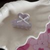 O1CN01SJFn2b2A6aTpTWiYy_3192968154-0-cib Cute Floral Bow Hair Claw Clip - Small Shark Clip for Half-Up Hairstyles