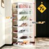 360-Degree Rotating Multi-Layer Shoe Rack