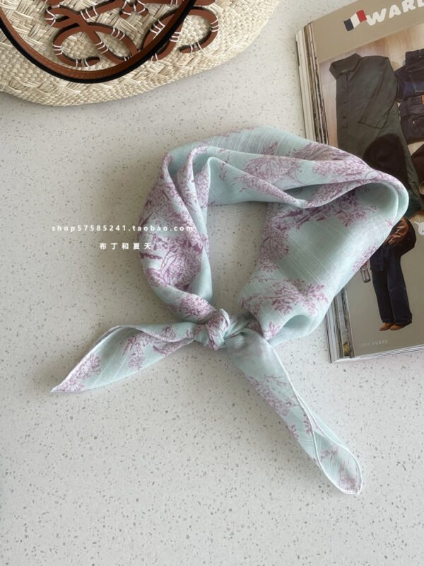 O1CN01T3nPue1oOyv4nVzG8_2171145216-0-cib Cotton Linen Floral Square Scarf