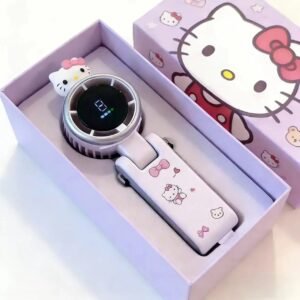 Cat-Shaped Bladeless Handheld Mini Fan – Rechargeable