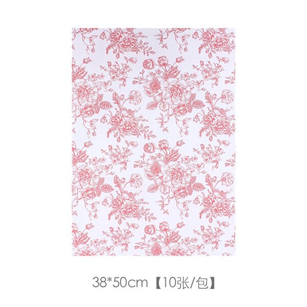 Retro Floral Waterproof Bouquet Wrapping Paper (10-Sheet Pack)