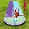 Inflatable Water Slide Mat - Garden Splash Slide with Spray Arch