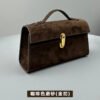 SAVETTE Small Square Shoulder Bag - French Minimalist Leather Handbag