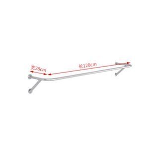 Wall-Mounted Metal Clothes Display Rack (120cm)