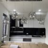 Leaf-Shaped Stainless Steel Pendant Light