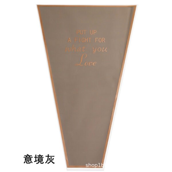 Gold Edge Transparent Flower Wrapping Bags (50-Pack)
