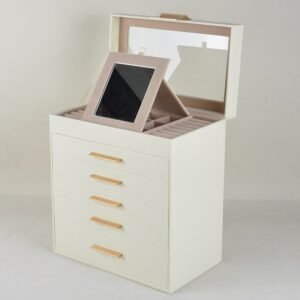 Multi-Layer Tempered Glass Jewelry Storage Box - Anti-Oxidation Display Case