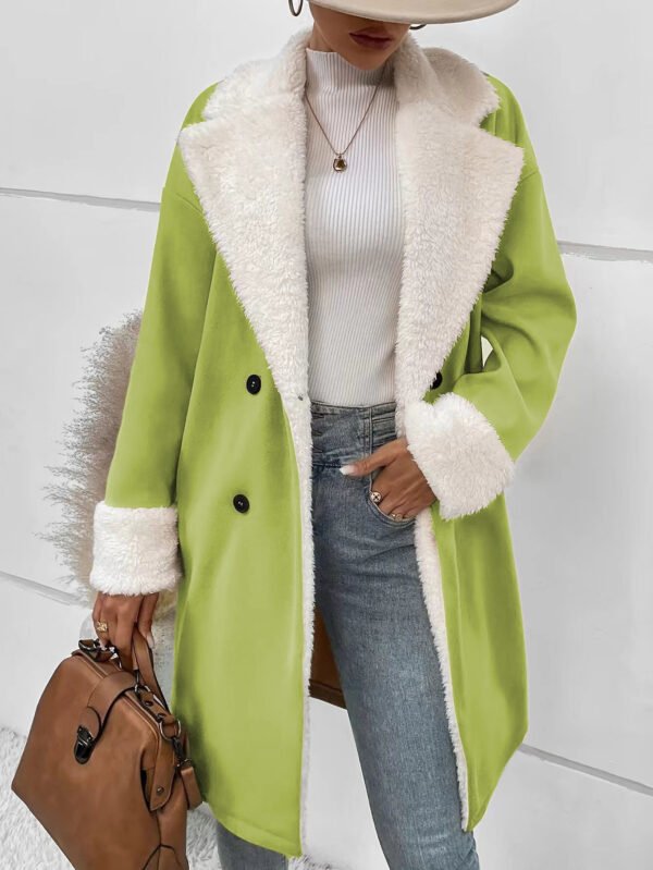 Wool-Blend Workwear Coat - Elegant Casual Outerwear, S to 5XL