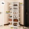 360-Degree Rotating Multi-Layer Shoe Rack