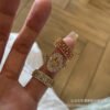 Vintage Diamond Iris Flower Ring