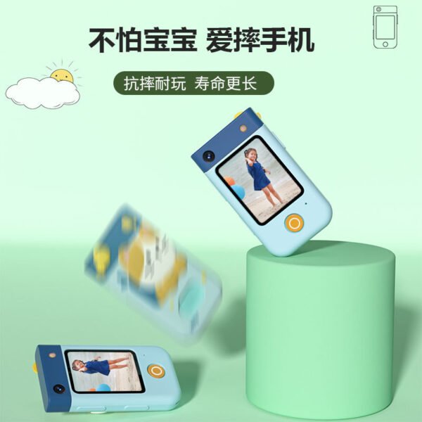 Kids HD Camera Toy - 180-Degree Rotating Lens Touch Camera