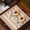 O1CN01WDoHTd1tVv6cUfKKp_2216839565908-0-cib Vintage Coloured Stone Earrings - Baroque Court Style Studs and Drops