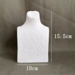 Textured Portrait Bust Necklace Display Stand - Jewelry Pendant Holder