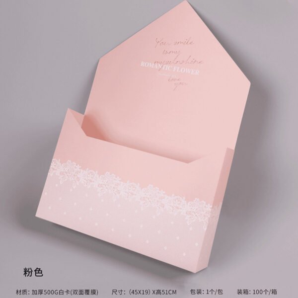 Valentine's Day Envelope Flower Box - DIY Bouquet Packaging