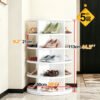 360-Degree Rotating Multi-Layer Shoe Rack