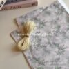Purple Wind Chime Floral Wrapping Paper