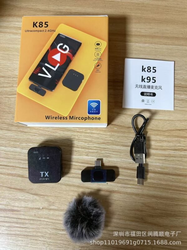 Wireless Lavalier Microphone for Phone Recording & Live Streaming