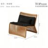 Outdoor Rattan Cafe Furniture Set - Tables & Sofa Chairs