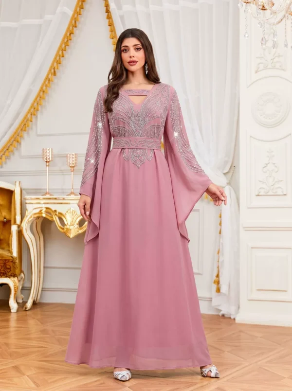 O1CN01XRpyPI2Ie2W2AiOYm_2217757359310-0-cib.jpg_-1 Rhinestone Embellished Evening Dress