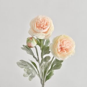 Flocked Peony Artificial Flower - Nordic Minimalist Home Decor