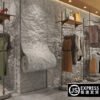 Flexible PU Faux-Stone Wall Panel - Self-Adhesive Cladding Roll, 70 cm x 3 m