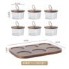 Glass Snack Bowls with Lids - Japanese Style Dried Fruit Serving Set