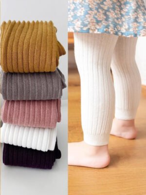 Kids’ Cotton Knit Tights — Spring & Autumn Pantyhose