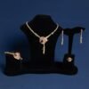 Four Piece Bridal Jewellery Set - Necklace, Earrings, Bracelet & Ring