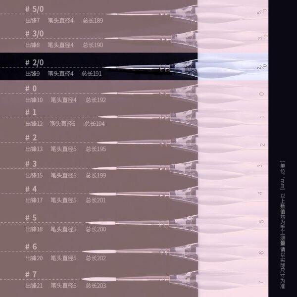 Mont Marte Liner & Detail Brush Collection