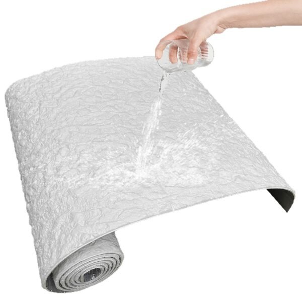 Flexible PU Faux-Stone Wall Panel - Self-Adhesive Cladding Roll, 70 cm x 3 m