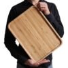 Japanese Bamboo Serving Trays - Round, Square & Rectangular Tea Trays