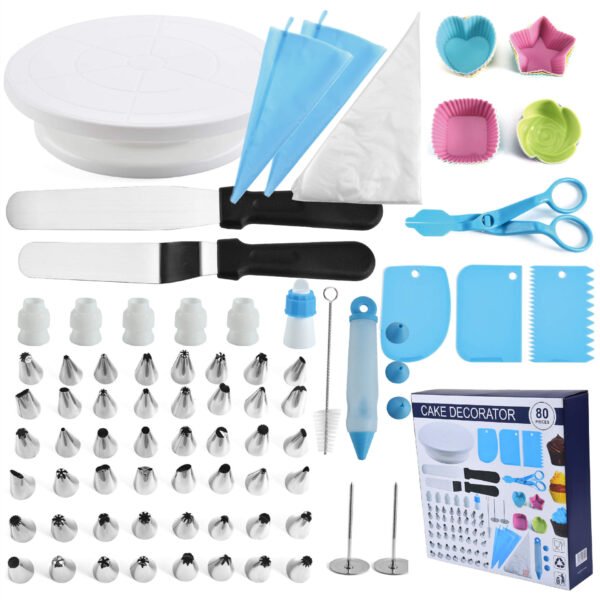 Stainless Steel Piping Nozzle Set - Cake Decorating Tips & Tools