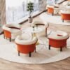 Modern Curved Reception Sofa Set - Lobby & Office Seating