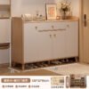 Solid Wood Entryway Shoe Cabinet - Wall-Mounted Hallway Storage