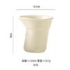 French Style Irregular Pleated Ceramic Cup