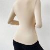 Cross-Front Ruched T-Shirt - Slim Fit Long Sleeve Top