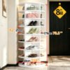 360-Degree Rotating Multi-Layer Shoe Rack